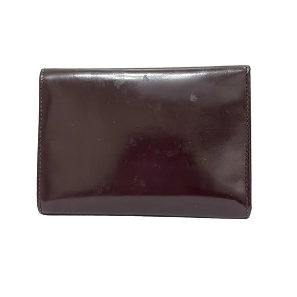 Auth FURLA - Dark Brown Leather Trifold Wallet - Picture 3 of 7
